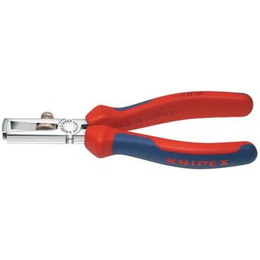 Chrome-plated wire stripper with multi-component grips type 11 05